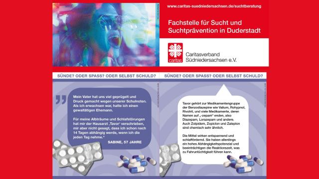Ausstellung „Sünde? Oder Spaß? Oder selbst schuld?“ der Fachstelle für Sucht und Suchtprävention der Caritas Südniedersachsen